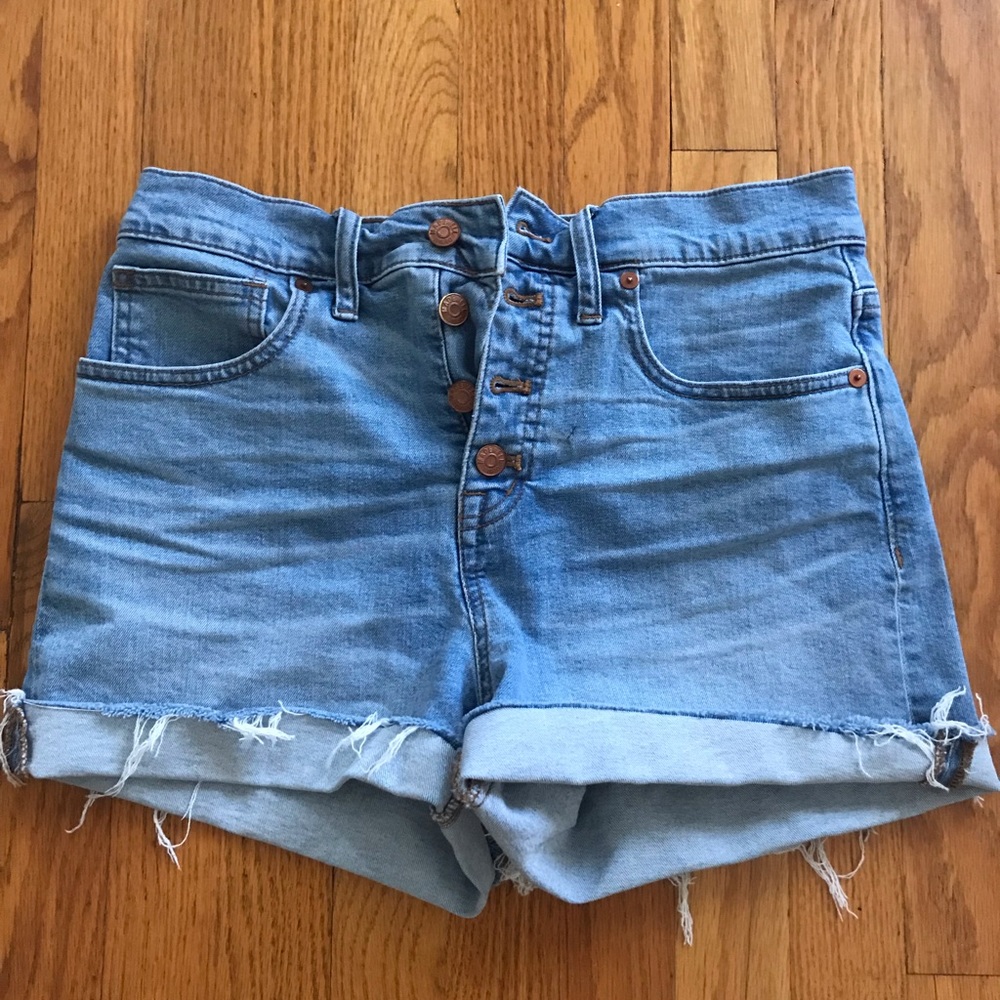 Madewell High Waisted Denim Jean Shorts
